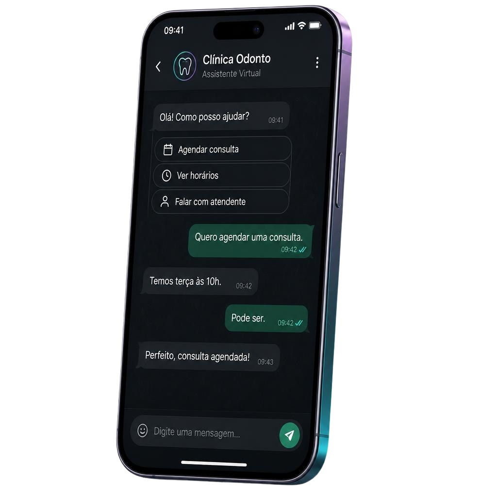Chat automatizado para agendamento pelo WhatsApp